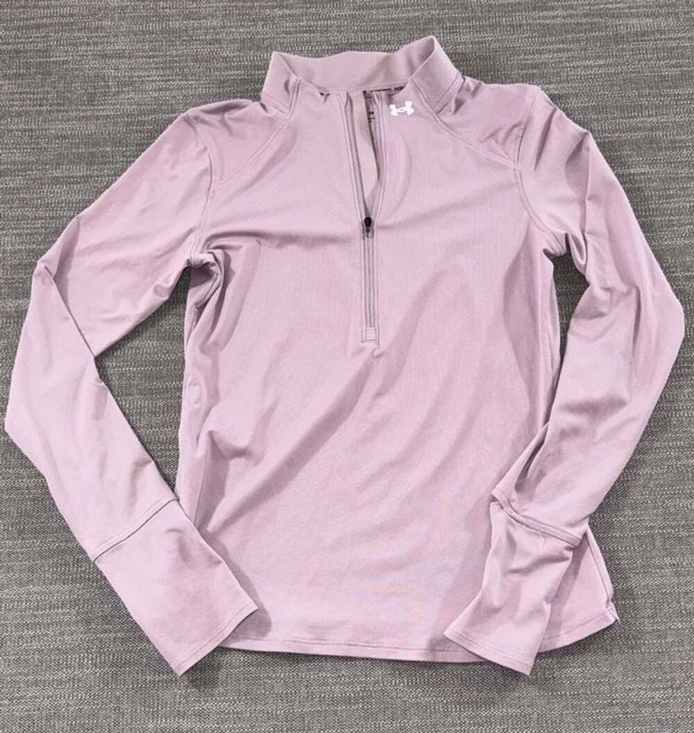 Under Armour HeatGear 1/2 Zip Run Jacket Size XS Purple